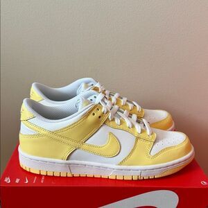 Nike Dunk Low Soft Yellow FB9109-126 Size 7Y